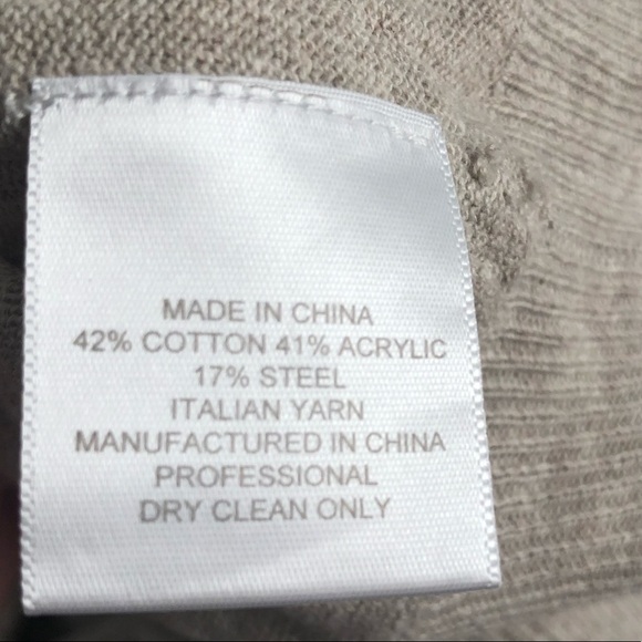 Alexander Wang oatmeal button front long sleeve cardigan M - Picture 7 of 13